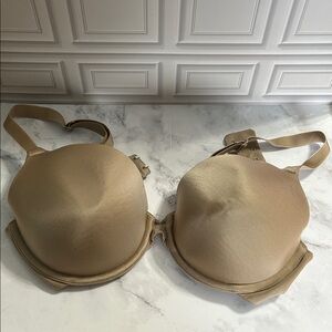 Vanity Fair Beige Satin Bra